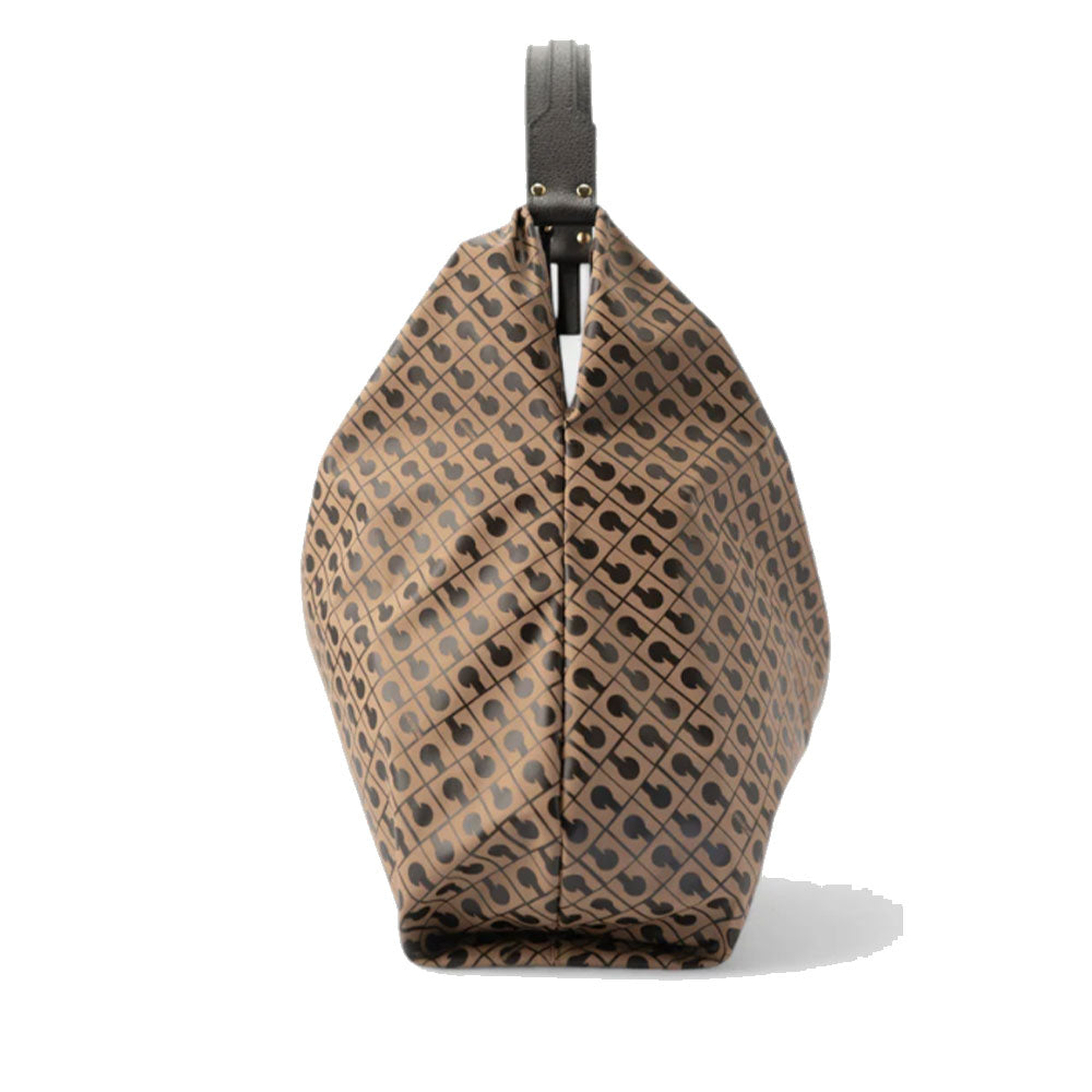 GHERARDINI Damen-Umhängetasche aus weichem Stoff, Farbe Toffee