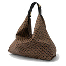 GHERARDINI Damen-Umhängetasche aus weichem Stoff, Farbe Toffee