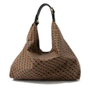 GHERARDINI Damen-Umhängetasche aus weichem Stoff, Farbe Toffee