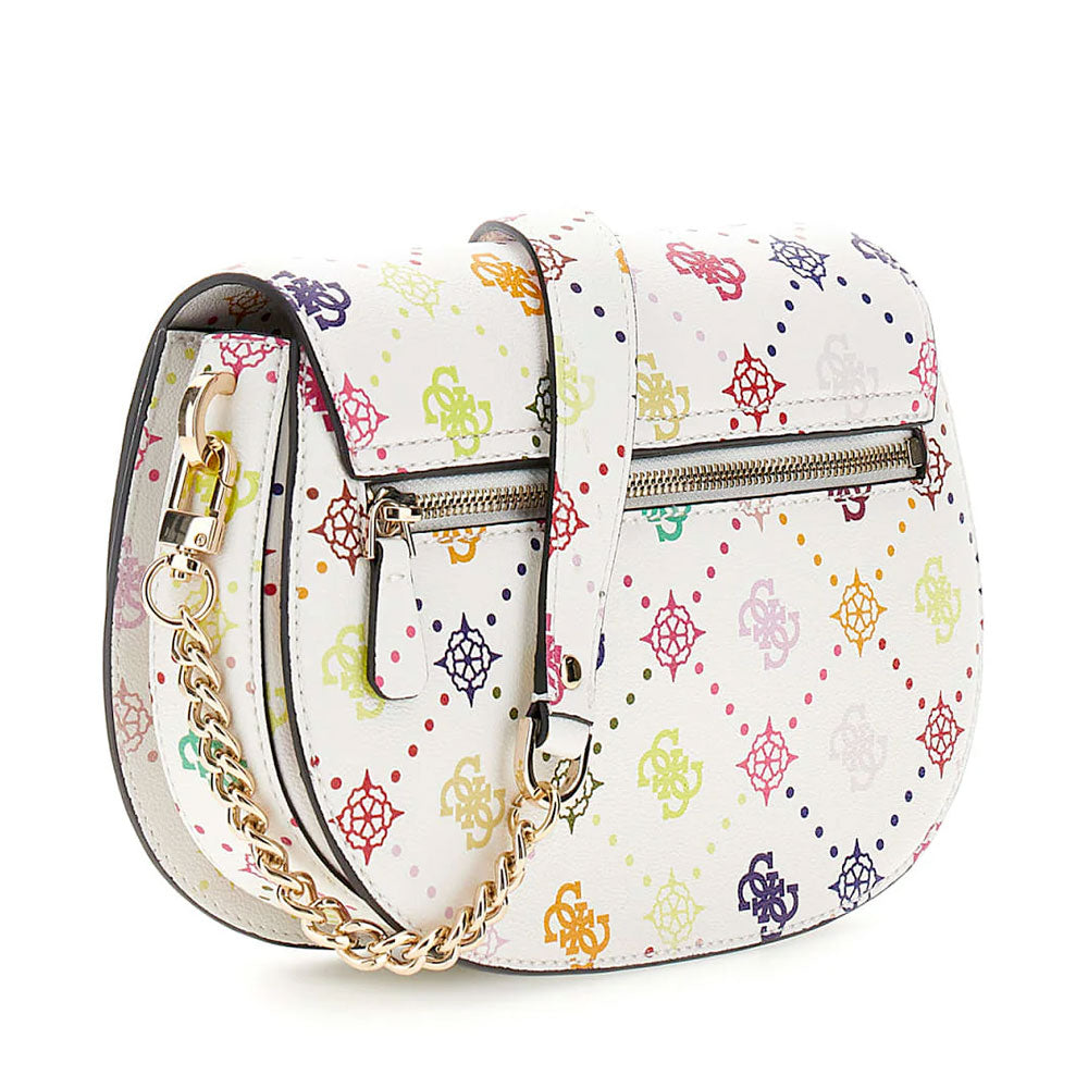 Borsa Donna a Spalla e Tracolla GUESS Linea Emelie Colore Multi Logo