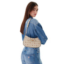 Borsa Donna a Spalla GUESS Linea Carrie Colore Vanilla Logo