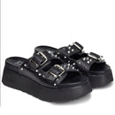 Ciabatte CULT Janis 3146 in Pelle Black - Silver