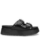 Ciabatte CULT Janis 3146 in Pelle Black - Silver