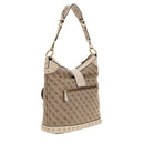 Borsa Donna Hobo a Spalla GUESS Linea Sardinia Colore Latte Logo