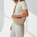 Borsa Donna Mezzaluna Mini 1A Classe Alviero Martini linea Puffy Nylon Greige LD24