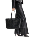 Borsa Donna Shopper a Spalla ARMANI EXCHANGE colore Groove Lucido Linea Liz Misura Grande