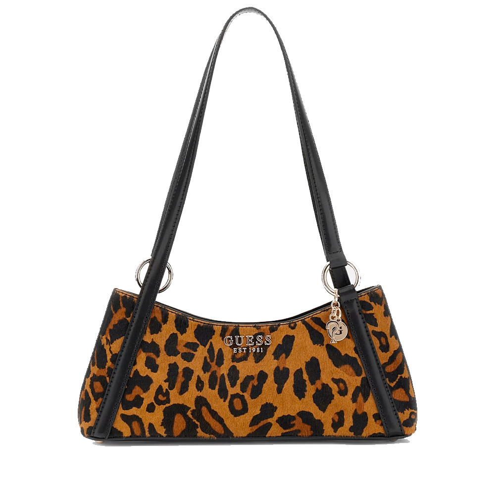 Borsa Donna a Spalla in Pelle GUESS Linea Domitilla colore Leopard