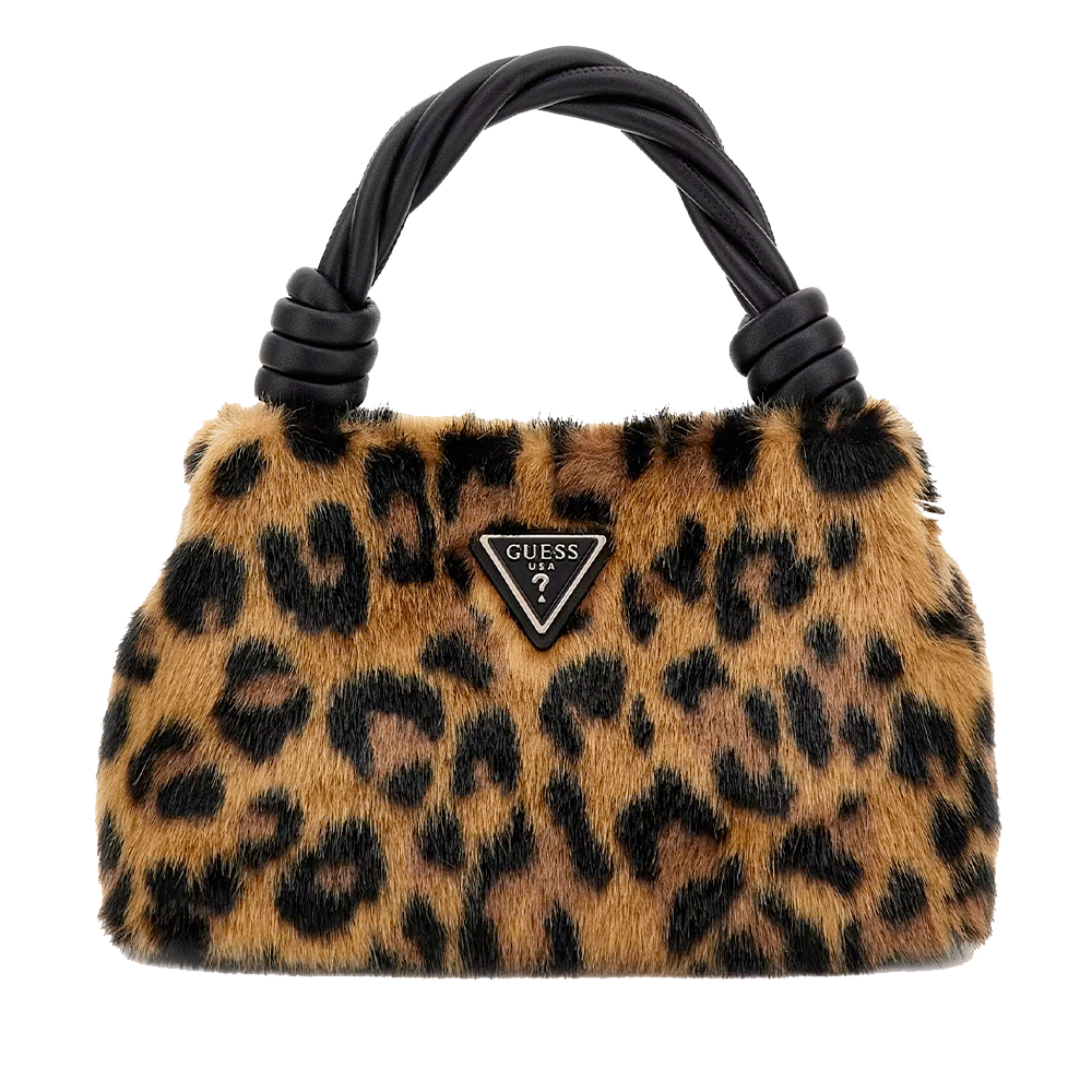 Borsa Donna Mini a Mano GUESS Linea Shaida colore Leopard