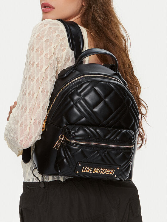 LOVE MOSCHINO Damenrucksack Quilted Line Schwarz