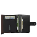 Porta Carte con Clip SECRID linea Original in Pelle Black Brown con RFID