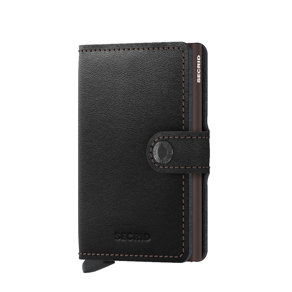 Porta Carte con Clip SECRID linea Original in Pelle Black Brown con RFID