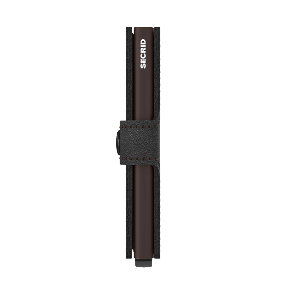 Porta Carte con Clip SECRID linea Original in Pelle Black Brown con RFID