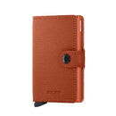 Porta Carte con Clip SECRID linea Miniwallet Crisple in Pelle Pumpkin con RFID