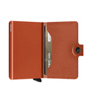 Porta Carte con Clip SECRID linea Miniwallet Crisple in Pelle Pumpkin con RFID