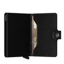 Porta Carte con Clip SECRID linea Miniwallet Crisple in Pelle Nero con RFID