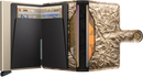 Porta Carte con Clip SECRID linea Miniwallet Crunch in Pelle Gold con RFID