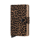 Porta Carte con Clip SECRID Miniwallet Leopard Beige con RFID