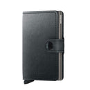 SECRID Miniwallet Mirum Line Schwarz Kartenetui mit Clip mit RFID