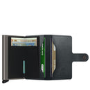 SECRID Miniwallet Mirum Line Schwarz Kartenetui mit Clip mit RFID