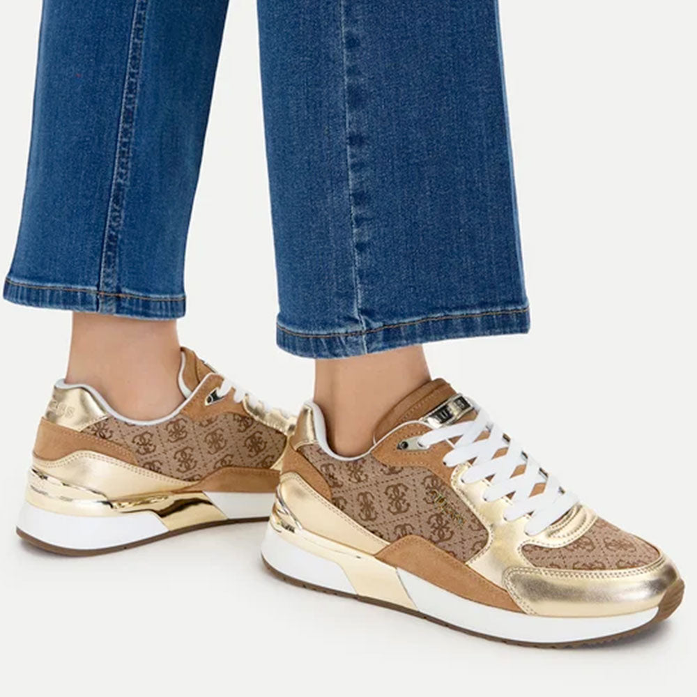Scarpe Donna GUESS Sneakers Colore  Beige - Platino Linea Moxea