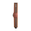 Kartenhalter mit Clip SECRID Modell Vintage aus Leder in Cognac Brown mit RFID