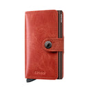 Porta Carte con Clip SECRID linea Vintage in Pelle Orange con RFID