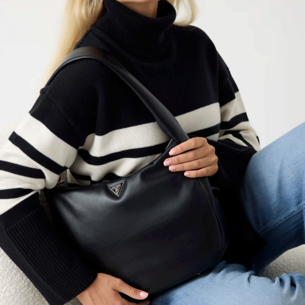 Borsa Donna Hobo a Spalla GUESS Linea Sunetra colore Nero