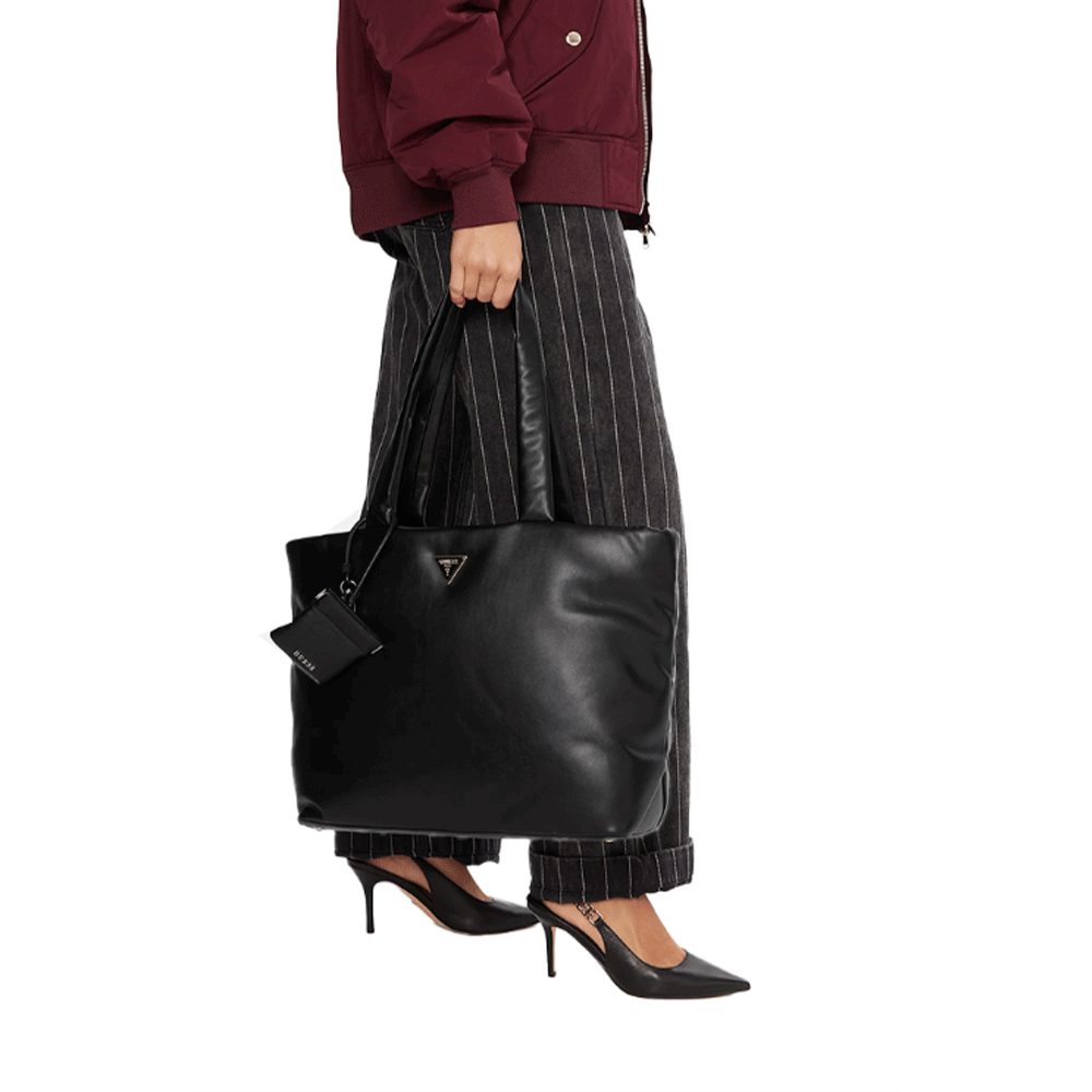 Borsa Donna Shopper a Spalla GUESS Linea Sunetra colore Nero