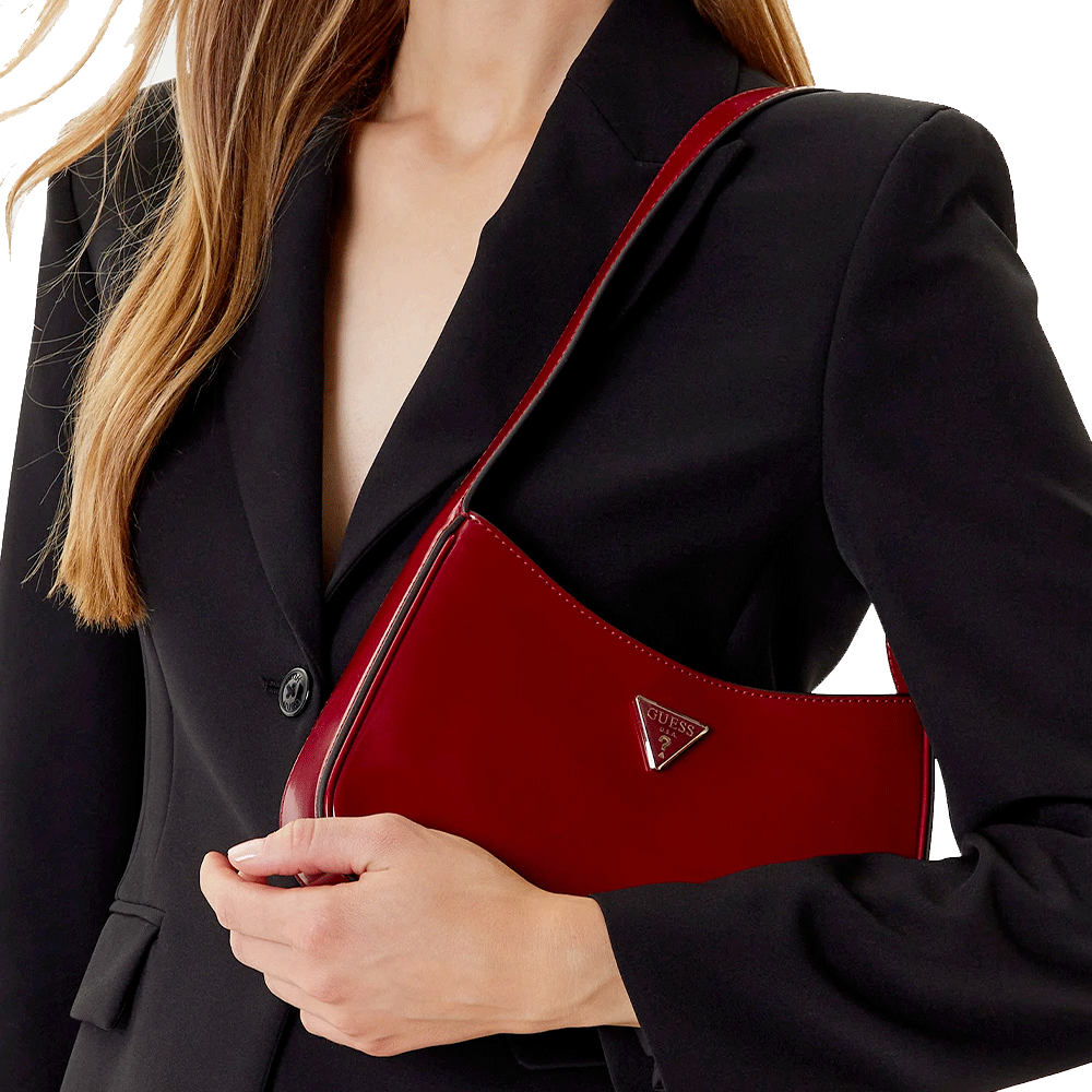 Borsa Donna a Spalla GUESS Linea Arnela colore Burgundy