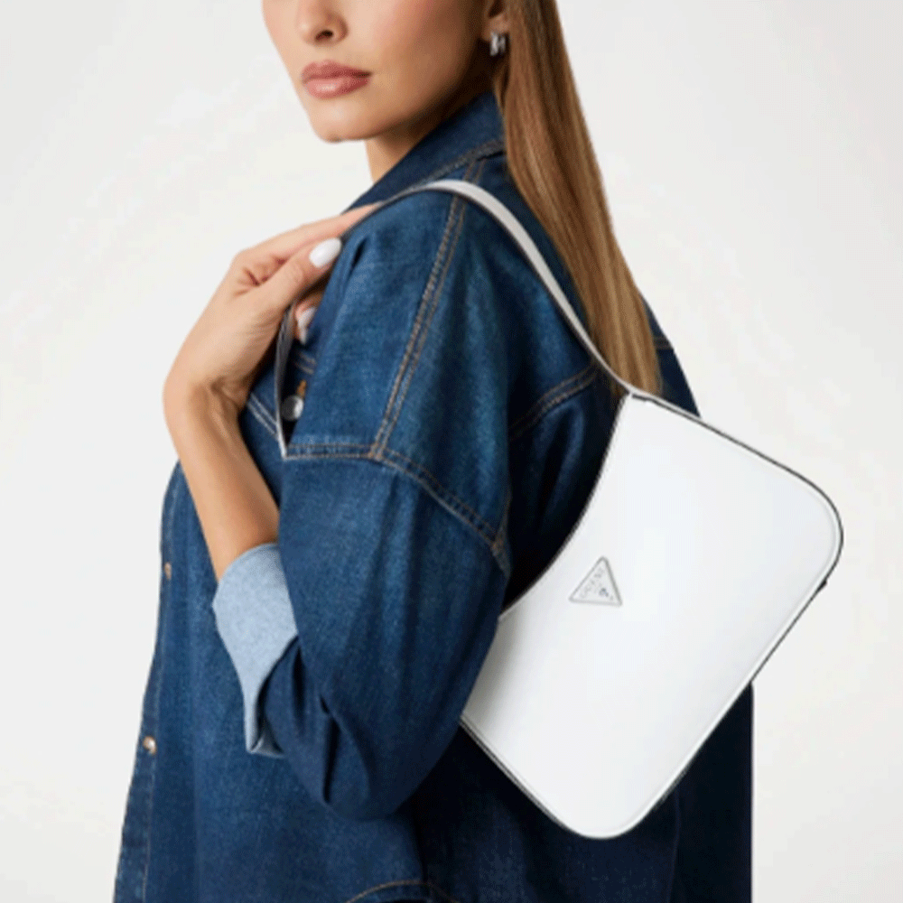 Borsa Donna a Spalla GUESS Linea Arnela colore Bianco