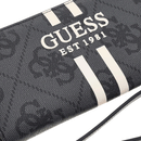 GUESS Damen-Geldbörse mit Rundum-Reißverschluss, Laurel II-Linie, Kohle-Logofarbe