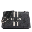 GUESS Damen Umhängetasche Noelle Line Farbe Coal Logo