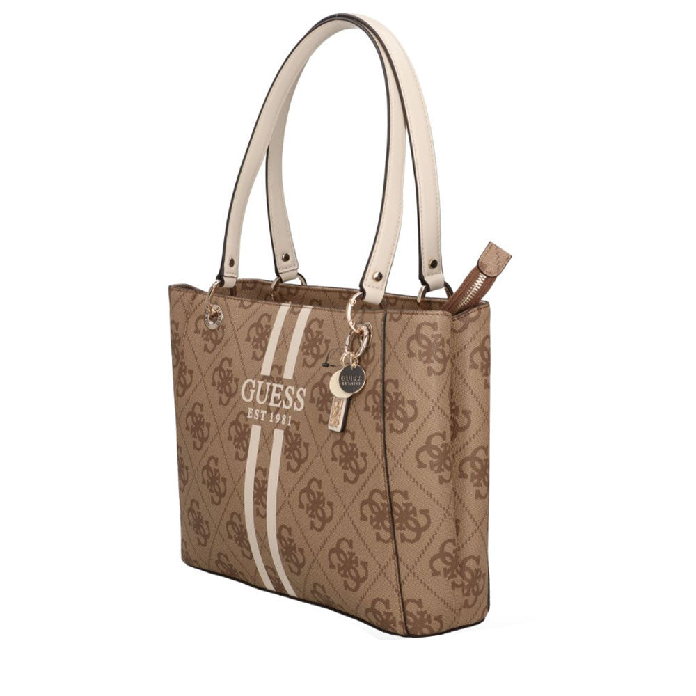 GUESS Noelle Linie
Damen Umhängetasche  in Milk Color Logo mit Frontlogo