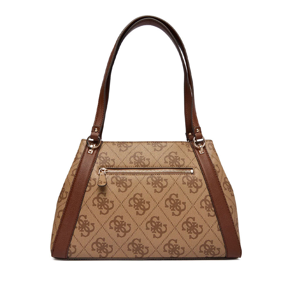 Damen-Shopper GUESS Modell Karnilla in Latte Logo - Brown