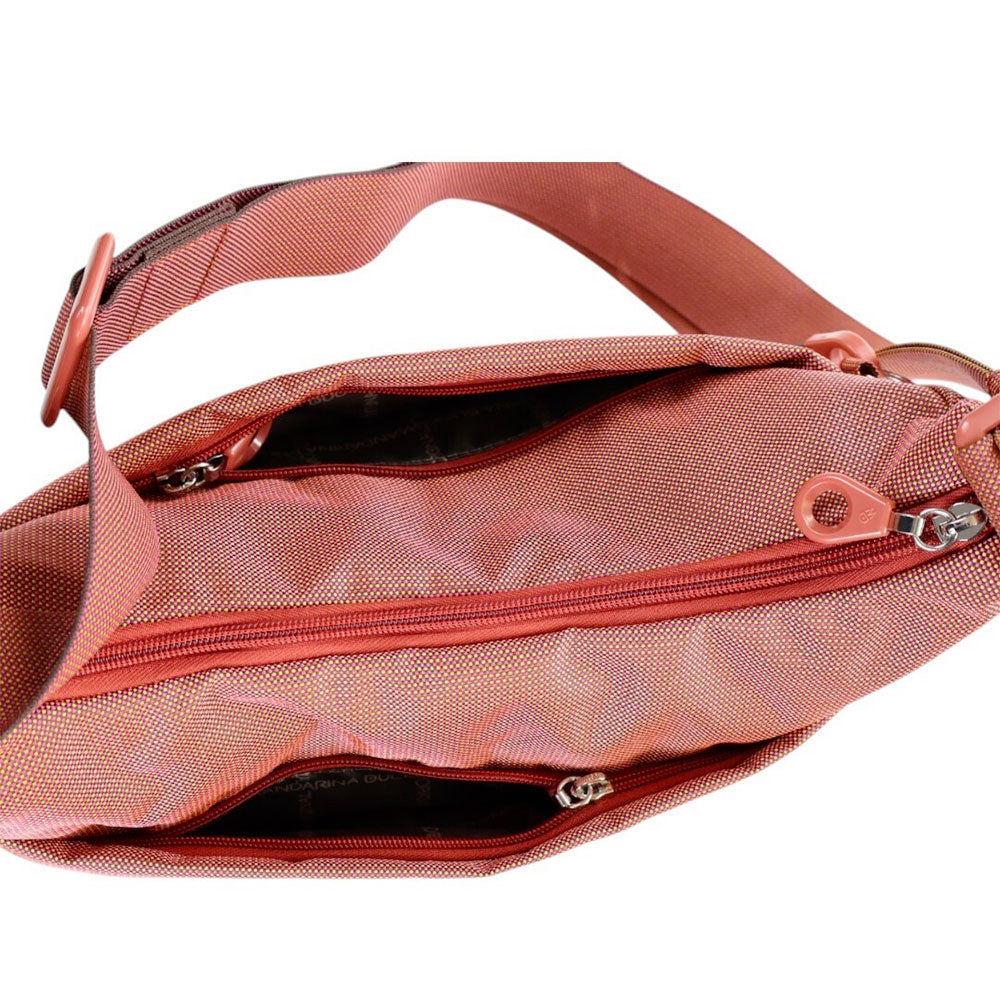 Borsa Donna a Tracolla MANDARINA DUCK in Tessuto colore Pecan Nut Linea MD20 - P10QMT30