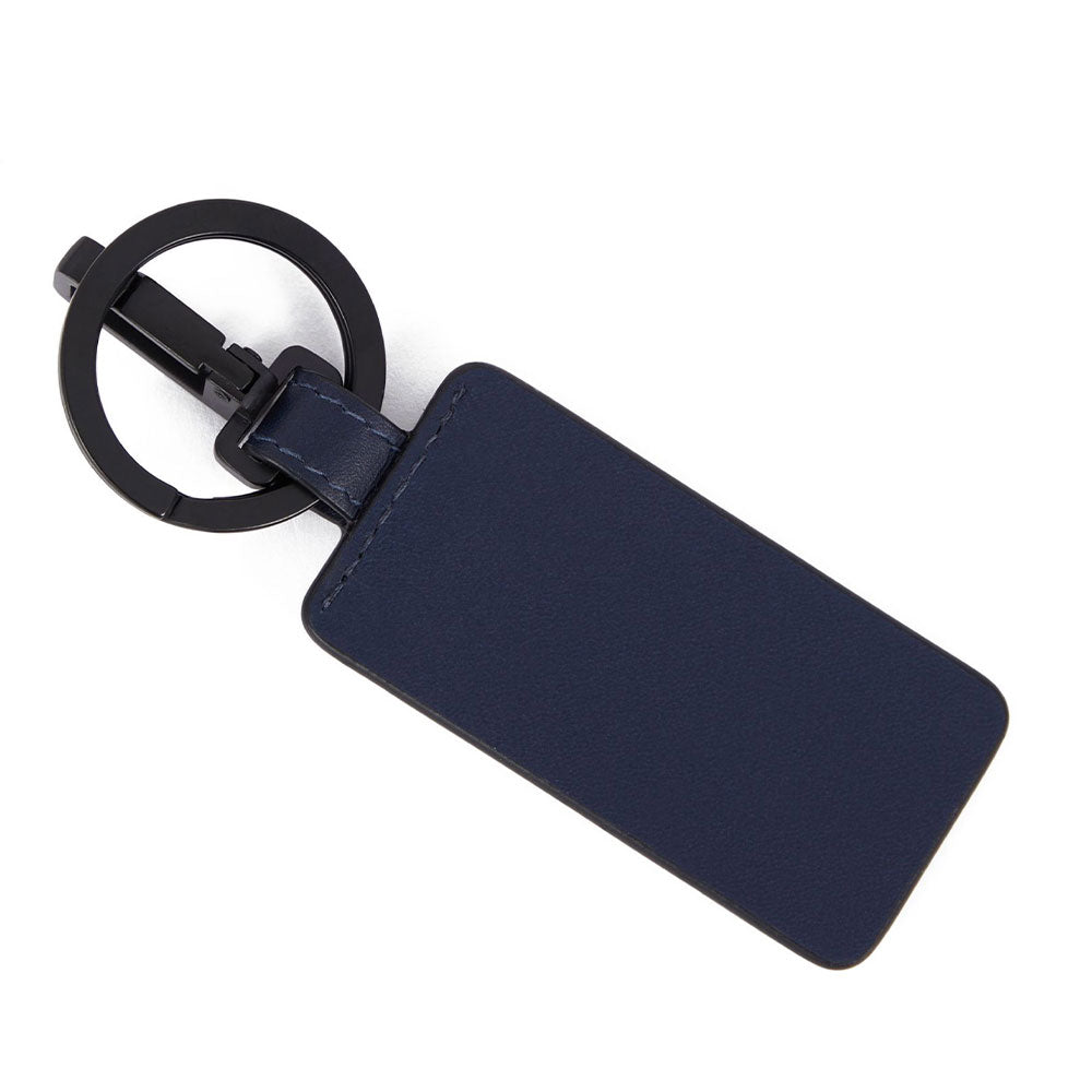 Portachiavi Uomo con Moschettone PIQUADRO in Pelle Blu Linea Tiger - PC6209W122