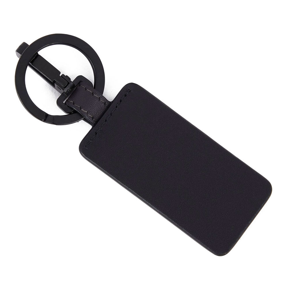 Portachiavi Uomo con Moschettone PIQUADRO in Pelle Nera Linea Tiger - PC6209W122
