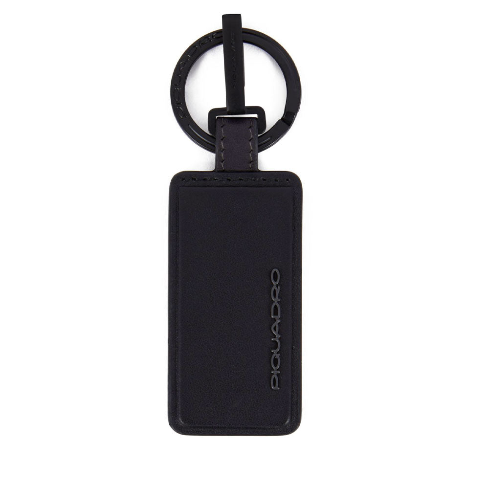 Portachiavi Uomo con Moschettone PIQUADRO in Pelle Nera Linea Tiger - PC6209W122