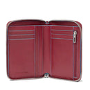 Portafoglio Donna Piccolo PIQUADRO In Pelle Rossa Linea Blue Square Chiusao con Zip - PD6557B2R