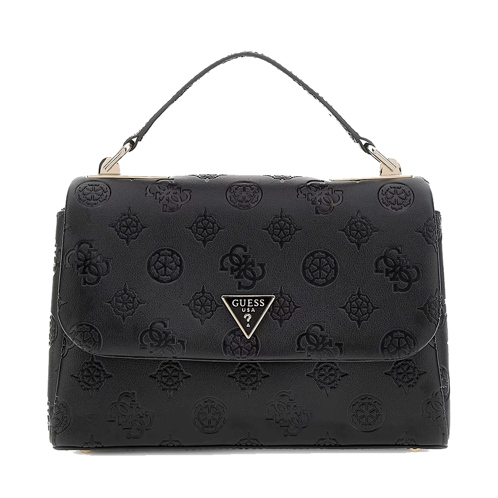 Borsa Donna a Mano con Tracolla GUESS Linea Tisha colore Nero Misura Piccola