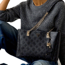 Borsa Donna Shopper a Spalla GUESS Linea Tisha colore Nero