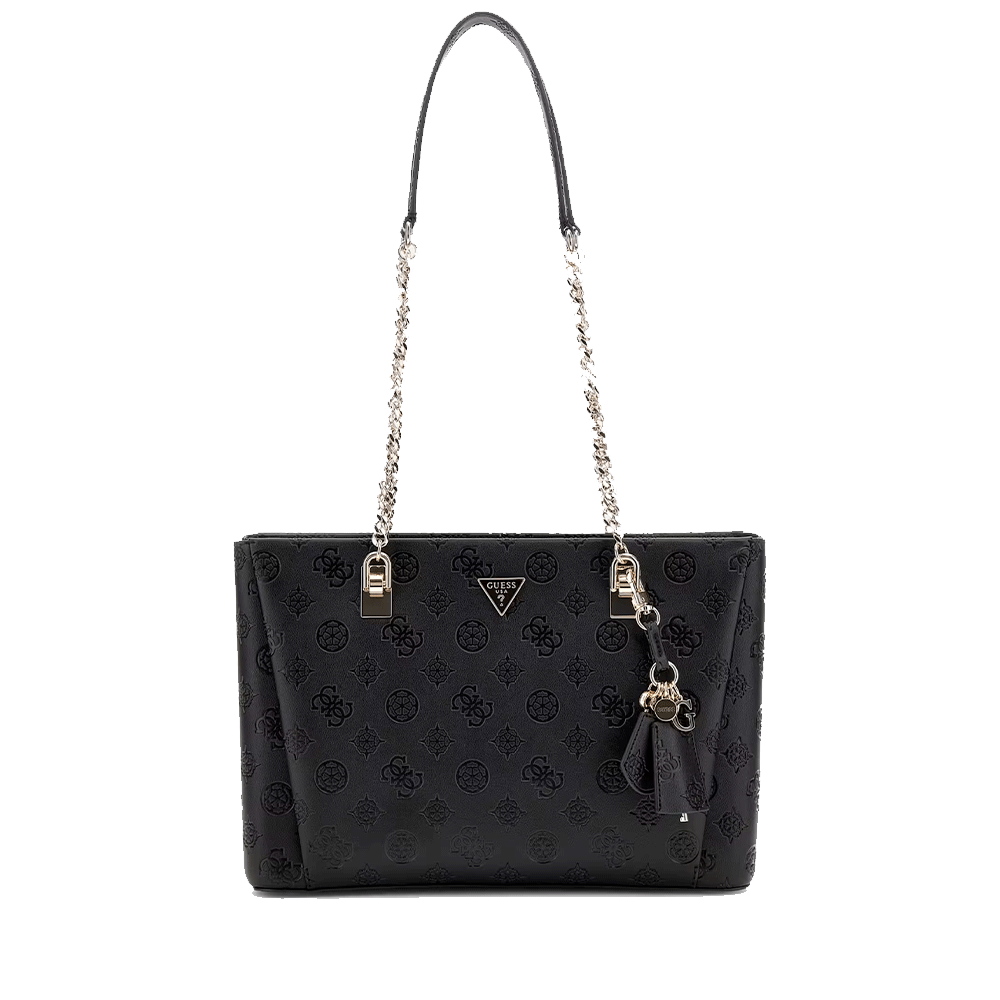 Borsa Donna Shopper a Spalla GUESS Linea Tisha colore Nero