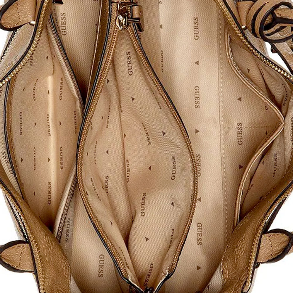 Borsa Donna a Mano GUESS Linea Ella colore Beige Logo