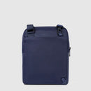 Borsello Uomo PIQUADRO porta iPad in Tessuto e Pelle Blu CA1816S131
