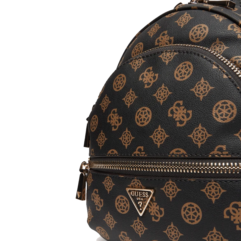 Zaino Donna GUESS Linea Manhattan Colore Mocha Logo Misura Piccola
