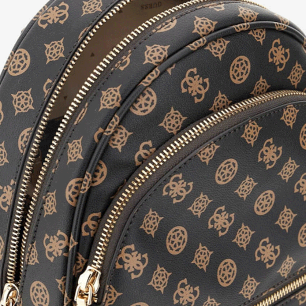 Zaino Donna GUESS Linea Manhattan Colore Mocha Logo Misura Grande