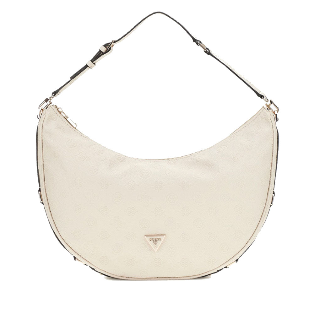 Borsa Donna Hobo a Spalla GUESS Linea Cresidia Colore Bone