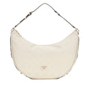 Borsa Donna Hobo a Spalla GUESS Linea Cresidia Colore Bone