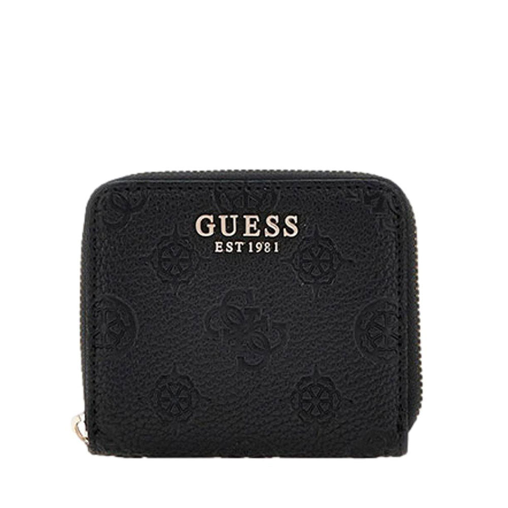 Portafoglio Donna GUESS Chiuso con Zip Linea Cresidia Colore Nero Misura Piccola