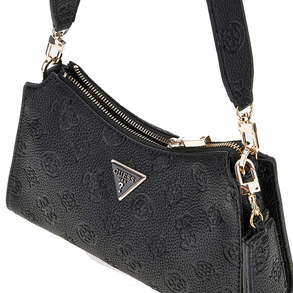 Borsa Donna a Spalla GUESS Linea Cresidia Colore Nero Misura Piccola